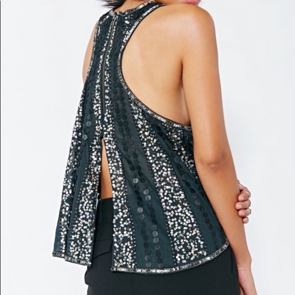 Urban Outfitters Sequined Racer Tank - Picture 3 of 7